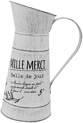 Retro Iron Kettle Vase for Home and Garden Decor