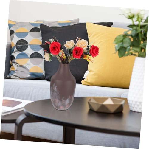 Vintage Metal Flower Vase Decorative Tabletop for Home