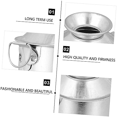 STOBAZA 3pcs Vintage Iron Art Flower Bucket Rustic Planter Containers for Home Decor Dried Plants