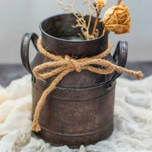 Vintage Rustic Decorative Metal Flower Vase for Home Use