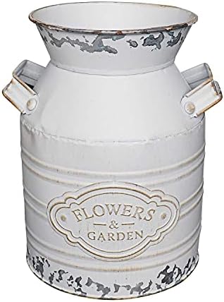 Soyizom Rustic Galvanized Tin Milk Can Decorative Vase - Small 79 Inch