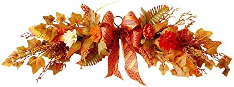 BEIJIALY 28in Autumn Fall Wreath with Bow