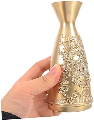 Antique Brass Wine Decanter Decorative Centerpiece for Office Living Room