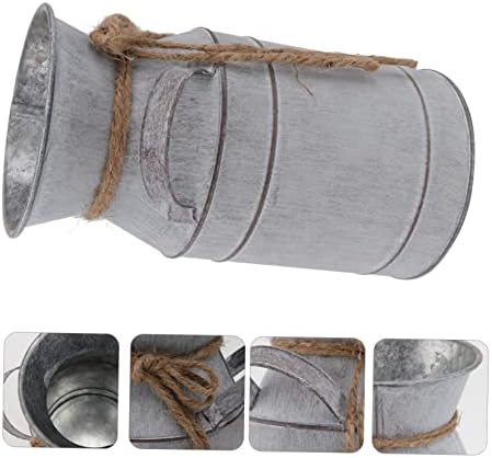 StobaZA Decorative Iron Flower Bucket for Home and Garden