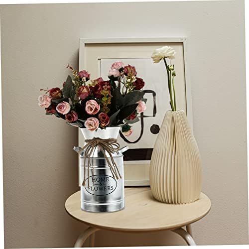 Vintage Iron Bucket Flower Pot for Home Decor