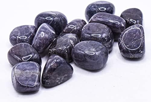Blue Purple Iolite Pebbles Natural Polished Tumble Stones 5PCS