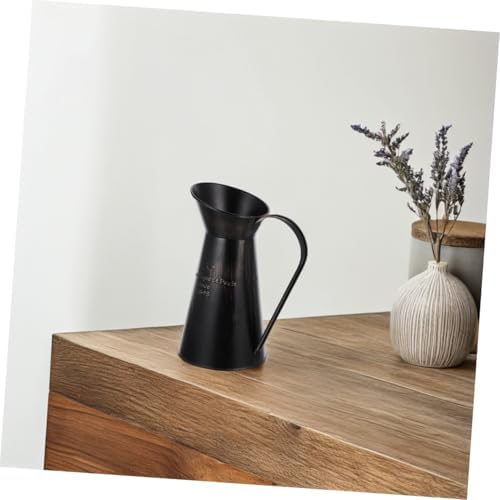 Rustic Farmhouse Iron Vase - Black Decorative Centerpiece