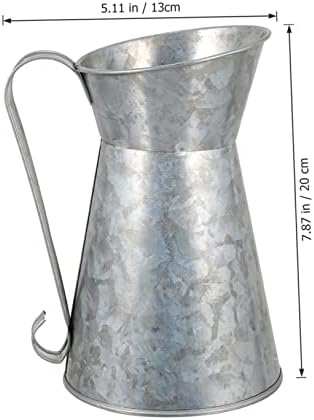 Vintage Floral Iron Vase Holder for Rustic Home Decor