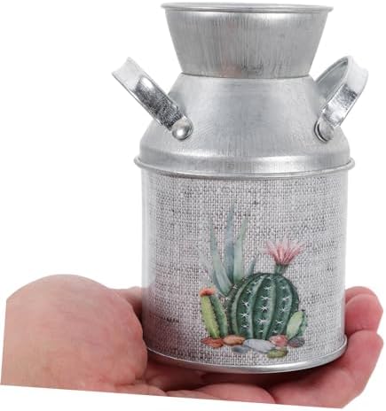 2pcs Rustic Iron Flower Pot Decorative Vases for Wall Plant and Home Dcor