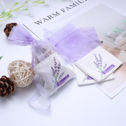 75 Pcs Lavender Scent Drawstring Jewelry Bags