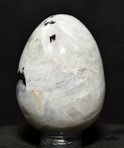 HQRP 46mm Rainbow Moonstone Egg with Stand