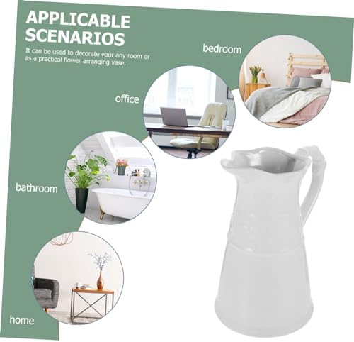 STOBAZA Artistic Ceramic Pitcher Vase for Home and Office