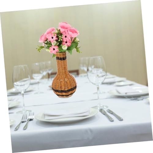 STOBAZA 315a Woven Flower Vase for Rustic Home Decor