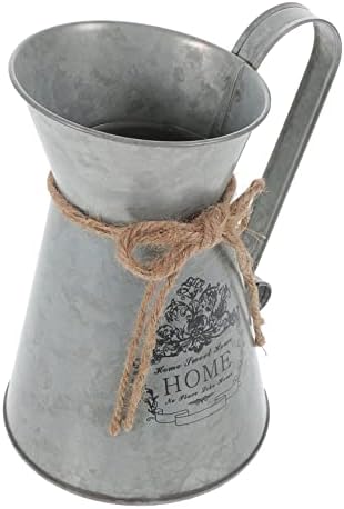 Farmhouse Vintage Metal Flower Bucket for Home Decor