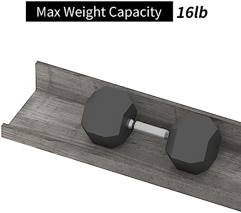 Giftgarden 36 Inch Grey Floating Shelves Set of 3