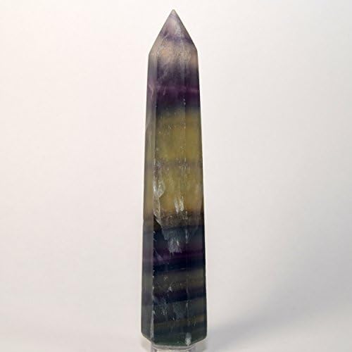 HQRP 45 Inch Fluorite Point Crystal Wand