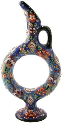 EliPOT Ceramic Vase Large Hittite Style Blue