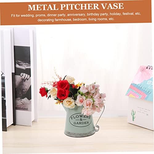 Vintage Iron Flower Pot Wide Mouth Decorative Vase