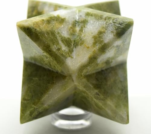25 Inch Green Vesuvianite 8 Point Star Crystal