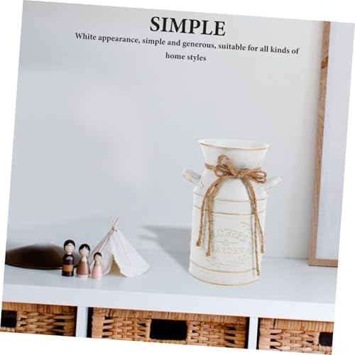 Vintage Milk Jug Flower Vase for Home Decor