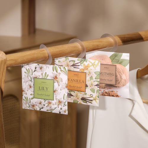 Pofly Gardenia Scented Sachets 12-Pack for Home