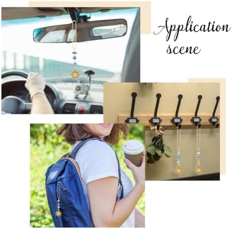12Pcs Evil Eye Hanging Charms for Car Window Door Frame Balcony