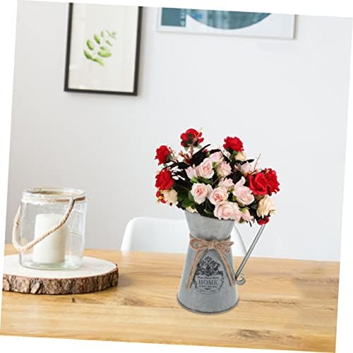 Farmhouse Vintage Metal Flower Bucket for Home Decor