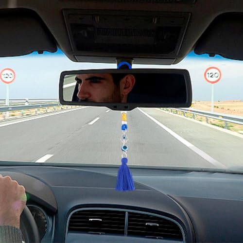 WEBEEDY 6 Pcs Hamsa Evil Eye Car Charm Decor
