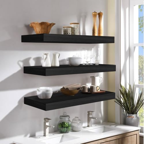 AT-VALY Floating Shelves Set of 3 156IN