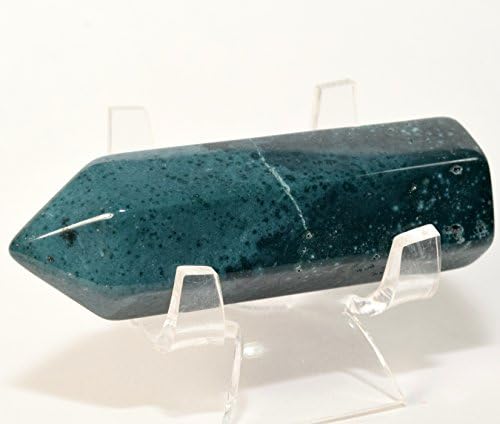 Blue Green Agate Point Clear Quartz Cabochon Set