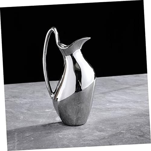 Floral Pitcher Shape Ceramic Decor Statue