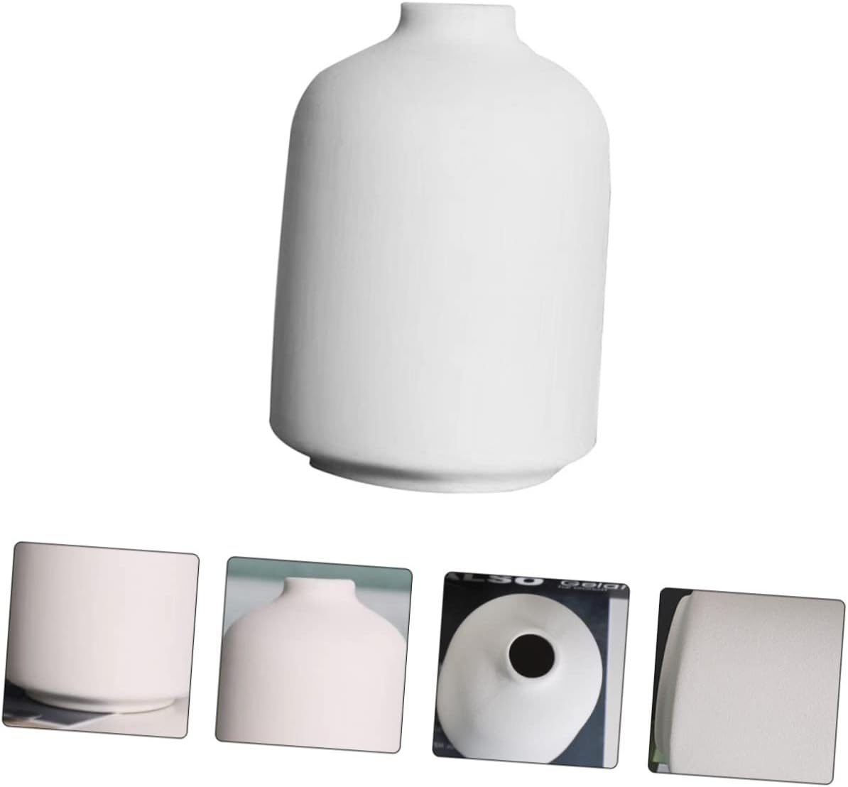 1pc Boho Style Ceramic Flower Vase for Unique Decor