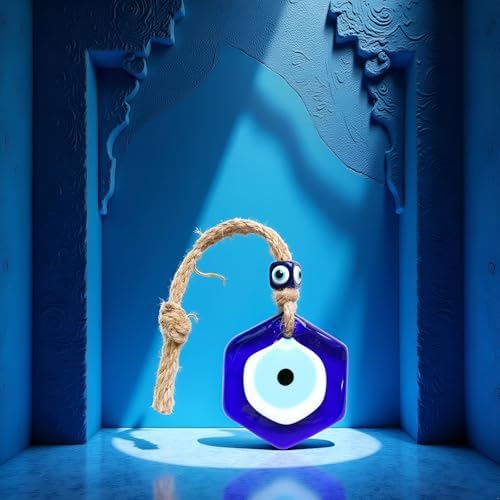 Bigbabybig Hxagon Evil Eye Car Charm Decor