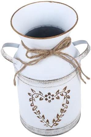 STOBAZA 3pcs Vintage Flower Vase with Leaf Design