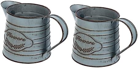 Antique Style Flower Pot Tinplate Vase for Home Decor