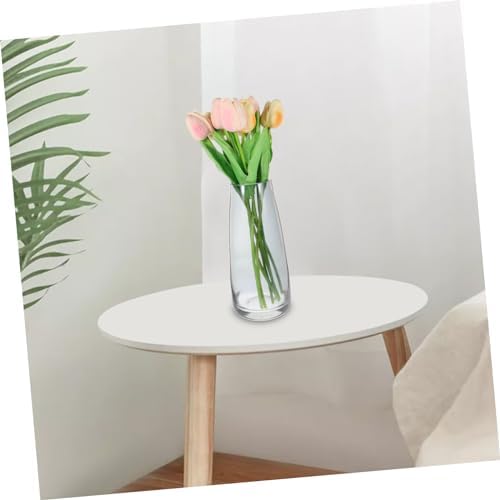 Modern Iridescent Glass Vase for Home Decor and Hydroponic Use
