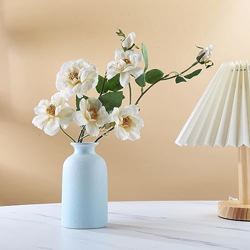 Small Size Light Blue Ceramic Vase for Home and Wedding Dcor