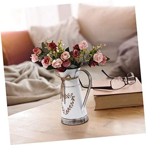 Angoily Rustic Galvanized Milk Can Vase