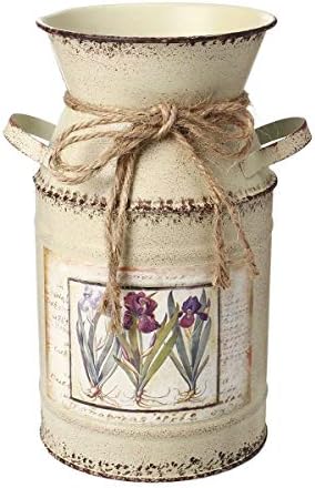 Shabby Metal Flower Vase for Home Decor Wedding Party