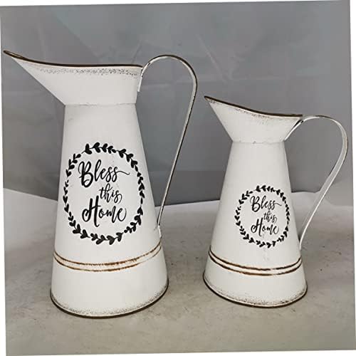 Creative Country Style Vintage White Floral Vase for Home Decor