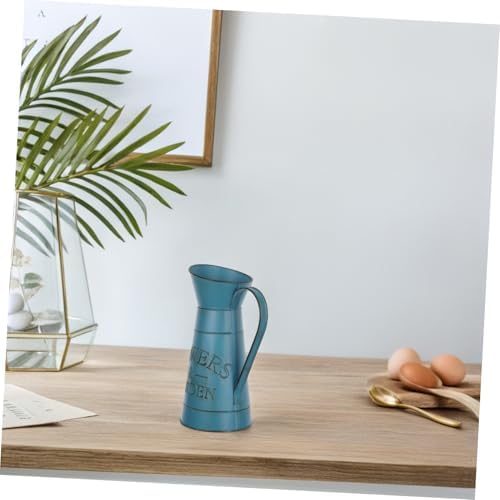 Retro Decorative Blue Flower Kettle Vase