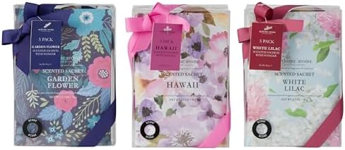 3 Packs of 5pc Fragrance Sachets with Hanger