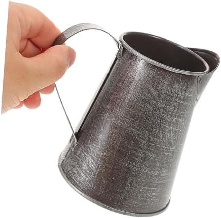 STOBAZA Vintage Flower Pot Iron Pitcher Decorative Vase Country Style Planter Home Decor Accessory