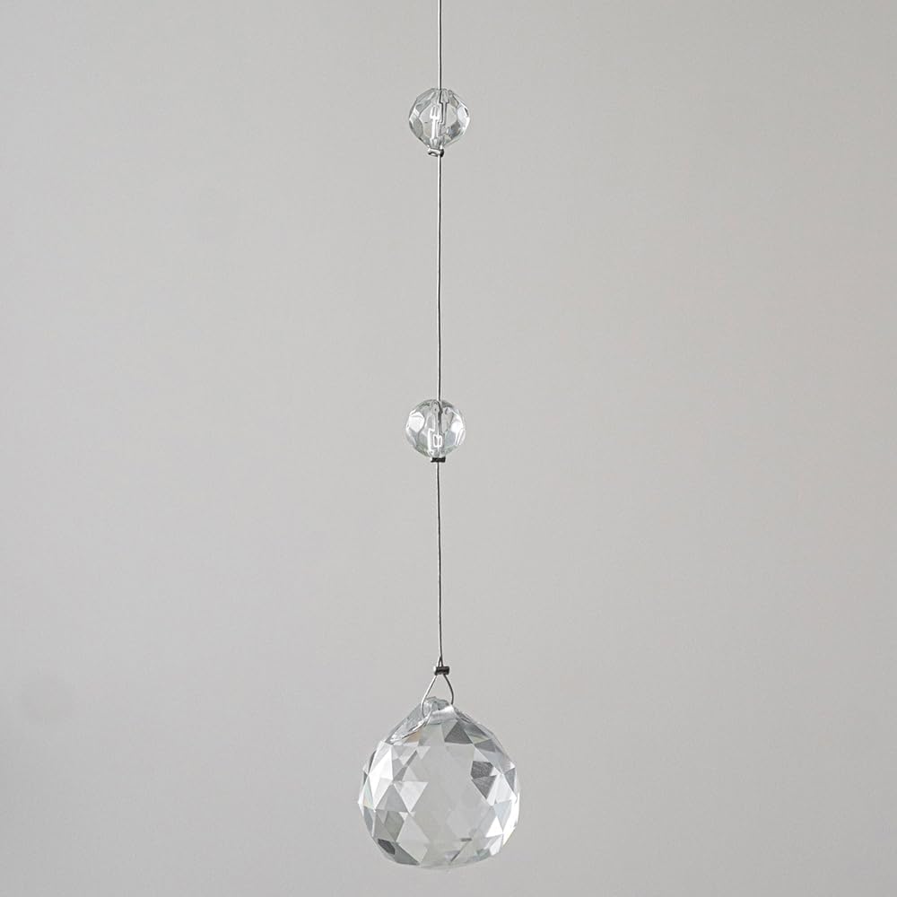 Crystal Beaded Strands with Clear Glass Beads for Wedding and Home Decor