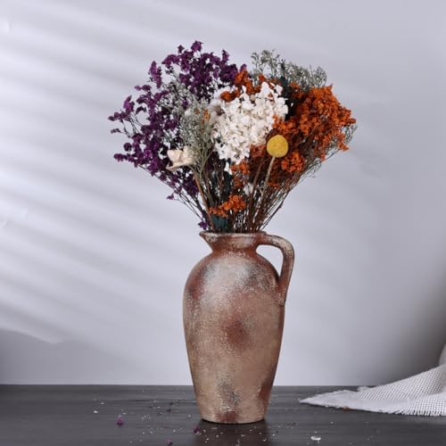 93in Rustic Terracotta Vase with Handle