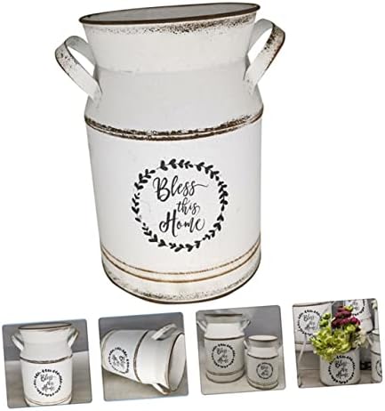 Vintage European Milk Can Flower Pot Set for Home Decor