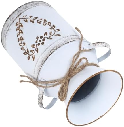 STOBAZA 3pcs Vintage Flower Vase with Leaf Design