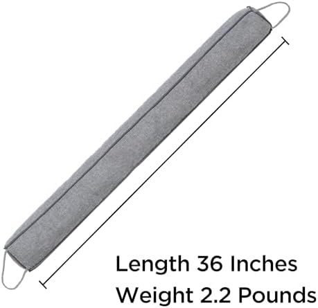 Habibee 36 Inch Door Draft Stopper Gray
