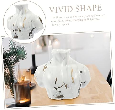 Ceramic Marble Flower Vase for Modern Home Decor