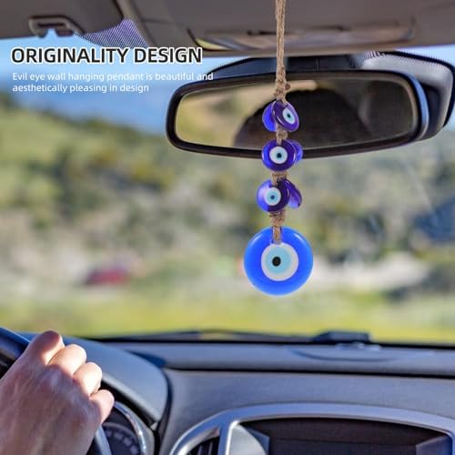Cabilock 4pcs Evil Eye Glass Hanging Ornament